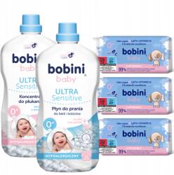 Bobini Baby Folyadék mosáshoz és öblítéshez 3, 6L 3 db törlőkendő gyerekeknek (5900931046885)