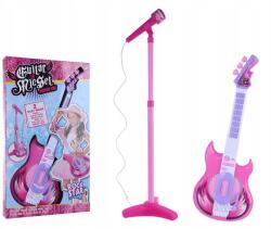 click4TOYS Nagy Elektromos Gitár Zenei Játék Gyerekeknek Mikrofon +állvány Szett (2075)