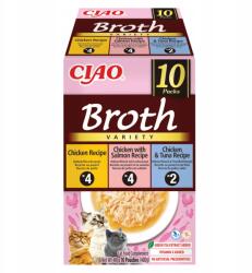 Inaba Foods Cat Ciao Broth 10x40g Kiegészítő Macskaeledel Húsleves Ízkeverék