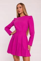 MOE Elegáns Női Ruha Farmer Kontyokkal Rózsaszín 36 S (M884 RÓŻ S)