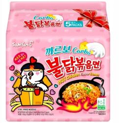 Samyang Ramen Buldak csípős csirke ízű Carbonara tüzesen csípős 5x130g Samyang (8801073142312)