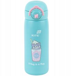 Kite Gyerek cicás termosz szájfeltéttel hálós fedél zár Kite (K25-1221-1)