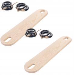aMami Lábtámasz Állítható Ikea Antilop Etetőszékhez 2x Fa Szín Fenyő 2db (Podnóżek do krzesełka Antilop drewniany sosna)