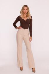 Stylove Elegáns Női Hosszú Öltönynadrág, Bézs 40 L (S418 BEŻ L)