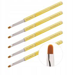 Aba group Arany zselés ecset kerek No. 6 Round Gel Brush #6 5 db