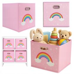 TEKAN Játéktároló Doboz Rendező Kosár 30x30cm Kallax Expedit Polcos (Pudełko składane 30x30 różowe Kallax EXPEDIT)