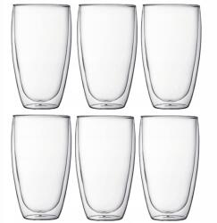 Bodum duplafalú pohár 6 db Pavina 0.45 l Átlátszó (4560-10-12)