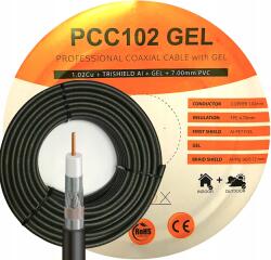 Libox Koaxiális Kábel Antenna Kábel Zselé Fekete Föld Sat DVB-T2 4K 30M (PCC102 Żelowy)