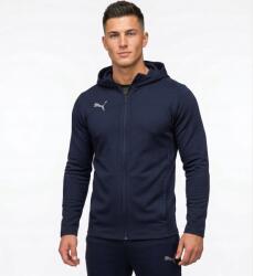 PUMA 3394 Férfi Pulóver Puma Cipzáras Kapucnival Cipzáras Zsebekkel Sötétkék Xs (658528-06)