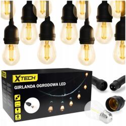 Xtech Kültéri Kerti Fényfüzér 20M Izzók 20 Led Kerti Lámpák (5907783089077)