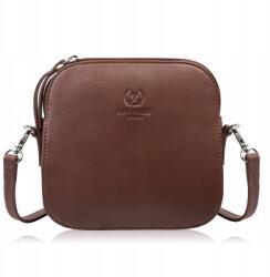 Paolo Peruzzi Kis női kézitáska bőr crossbody válltáska barna (AY-24-BR)