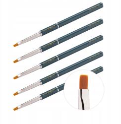 Aba group Zöld zselés ecset No. 6 Bottle green Gel Brush #6 5 db