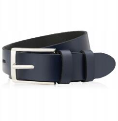 Paolo Peruzzi Öv férfi bőr sötétkék 90 cm ezüst Paolo Peruzzi csattal (PG-03-DBS-90)