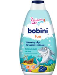 Bobini Folyadék és Játék Gyermekeknek, Türkizre Színező Víz 500ml (BOBINI FUN 500ML PŁYN DO KĄPIELI TURKUSOWA WO)