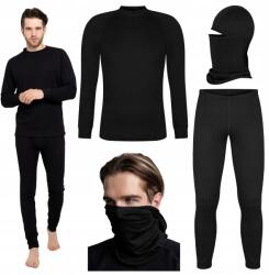 Ercole Férfi Termoaktív Ruházat XL Termo Fehérnemű Felső és Alsó Szett Meleg Balaklava (Bluza Kalesony Kominiarka Komplet K2-XL)