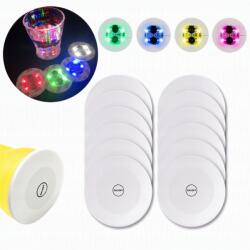  LED-es öntapadós poháralátét szett 12 db-os (SLWBH1933)
