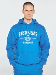 Big Star Férfi pulóver Big Star kapucnival és Big Star logóval kék Noel 401 XXL