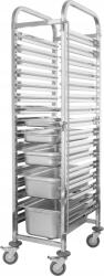 Technica Szállítókocsi 16XGN 1/1 Rozsdamentes Acél 38X55X173, 5 CM Technica (810004)