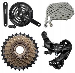 Shimano Meghajtás Szett Shimano 7rz Hajtókar 48T, Szabadonfutó 28T, Váltó, Lánc 3x7 (33481)