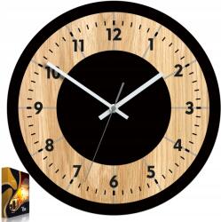 ModernClock Tokio tölgyfa falióra letisztult design nappaliba (tokyo_wood)