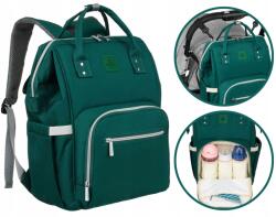 Peterson Hátizsák kismamáknak női többfunkciós babakocsi táska mommy bag Peterson (PTN MB1-5985 GREEN)