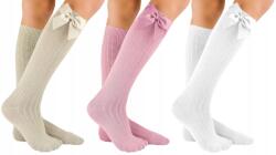 Noviti 3-PACK gyerek térdzokni pamut Csecsemő csíkos színek 12-18 N018i (qn018iquo)
