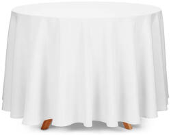 PartyDeco S. r. o Fehér terítő, kör, 280 cm
