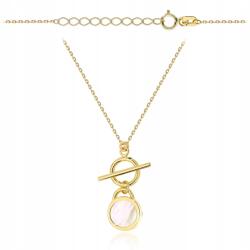 Lovrin Arany 585 nyaklánc karika és gyöngyház divatos design ajándék 14k (60423361)