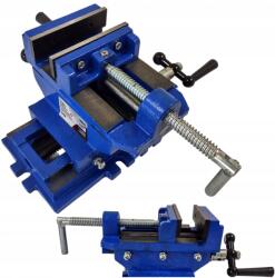 SilverTools Keresztszemes Gépi Satu 125 mm Kéttengelyes Eszterga Asztali Fúrógéphez (S11834)