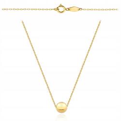 Lovrin 585 arany nyaklánc egy golyóval 50 cm női elegáns ajándék (58716793)