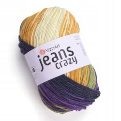 YARNART Jeans Crazy Fonal 50g/160m pamut akril melange szín c. 8220 (JEANS CRAZY 8220)