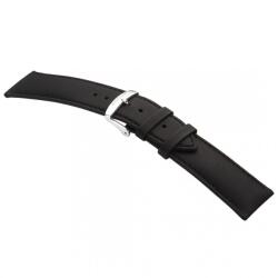 STAILER Premium Water Resistant bőr óraszíj, fekete 22/20 L - oraszij