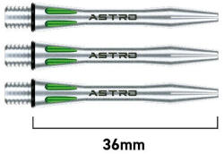 Winmau Tija darts Winmau Astro aluminiu verde, scurt 35mm (7012104)