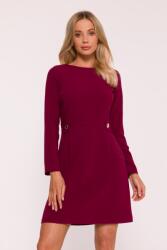 Stylove Ruha Elegáns Női Alkalmi Dekoratív Gombokkal Bordó 38 M (S419 BORDO M)