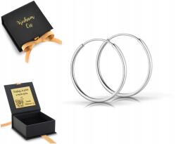 ZŁOCISTO Fülbevaló Kerekek Kicsi Ezüst 925 2, 5CM 25MM Klasszikus Gravírozás