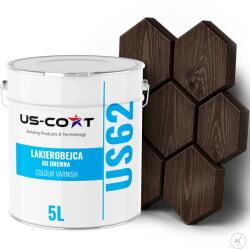 US-Coat Dekoratív Favédő Lakk 5L Rózsafa Félmatt Szín (PÓŁMAT DO MEBLI TARASU 5905748177104)