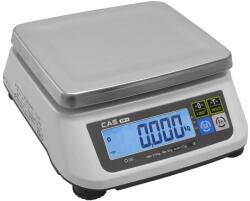 CAS SW2-15DR asztali mérleg, 15 kg-ig / 2 g / 5 g, hitelesített