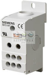 Siemens sorkapoc elosztóblokk 1P 10…70 mm2/6 × 2, 5. . . 16 mm2 DIN-sínre 160 A 5ST 5ST2507 (5ST2507)