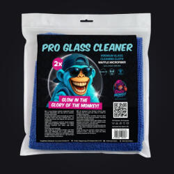 Crazy Monkey Pro Glass Cleaner Waffle mikroszálas kendő