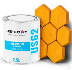 US-Coat Fa Lakkfesték 3AZ1BEN Extra Lazúr Fenyő Arany Félmatt 2.5L Védő (PÓŁMAT DO MEBLI TARASU 5905748297284)
