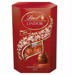 Lindt Lindor Bombonierka Milk Cornet 225g piros