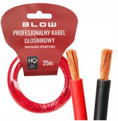BLOW Hq Kéteres Hangszórókábel 2x1 Orsó 25m Átlátszó Led Hq (73-344#)
