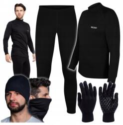 Ercole Thermo fehérnemű XXL Thermoaktív ruházat Férfi Kémény Kesztyű Szett (Koszulka Spodnie Ocieplacz Rękawiczki K9-XXL)
