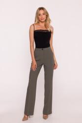 Stylove Elegáns Női Hosszú Öltöny Nadrág Kant Khaki 42 XL (S418 KHAKI XL)