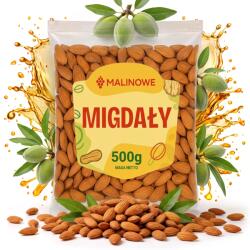 Malinowe Kaliforniai Mandula Egész 500g Mandula Kiváló Prémium Minőség (5903018608297)