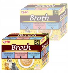 Inaba Foods Cat Ciao Broth 48x40g Kiegészítő Macskaeledel Húsleves Ízkeverék - allegro - 20 525 Ft