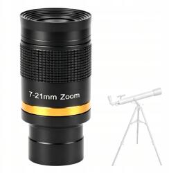  Csillagászati Okulár Zoom 7-21MM Fmc Zöld 1.25" 31.7MM Fém Test (2211200006211)