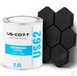 US-Coat Fa Lakkfesték 3AZ1BEN Extra Lazúr Fekete Szín Szatén 2.5L Védő (SATYNA DO MEBLI TARASU 5905748296782)