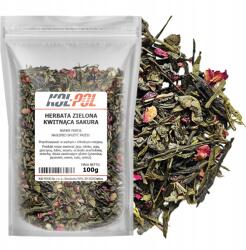 Kol-Pol Sakura Virágzó Zöld Tea 100g Gyümölcslevél Cseresznye Rózsa Kol-Pol (Herbata Zielona Kwitnąca Sakura 100g Kol-Pol)