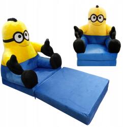 Materace Z Gór Kék Plüss Gyerek Szék Irodába Minyon Szék Fotel 75x45x90 (BOBO)